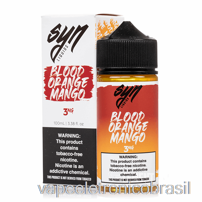 Vape Recarregável Blood Orange Mango - Syn Liquid - 100ml 0mg